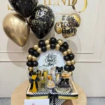 Desayuno sorpresa con torta y globos con helio