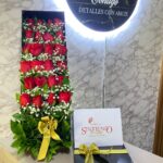 Caja con rosas