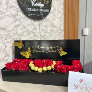 Caja I ♥ U con Ferrero Rocher