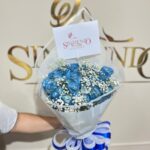 Bouquet de rosas azules